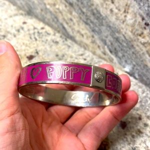 Coach Poppy purple bangle bracelet